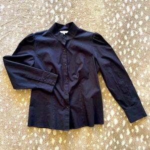 Billie The Label balloon sleeve top, black XL